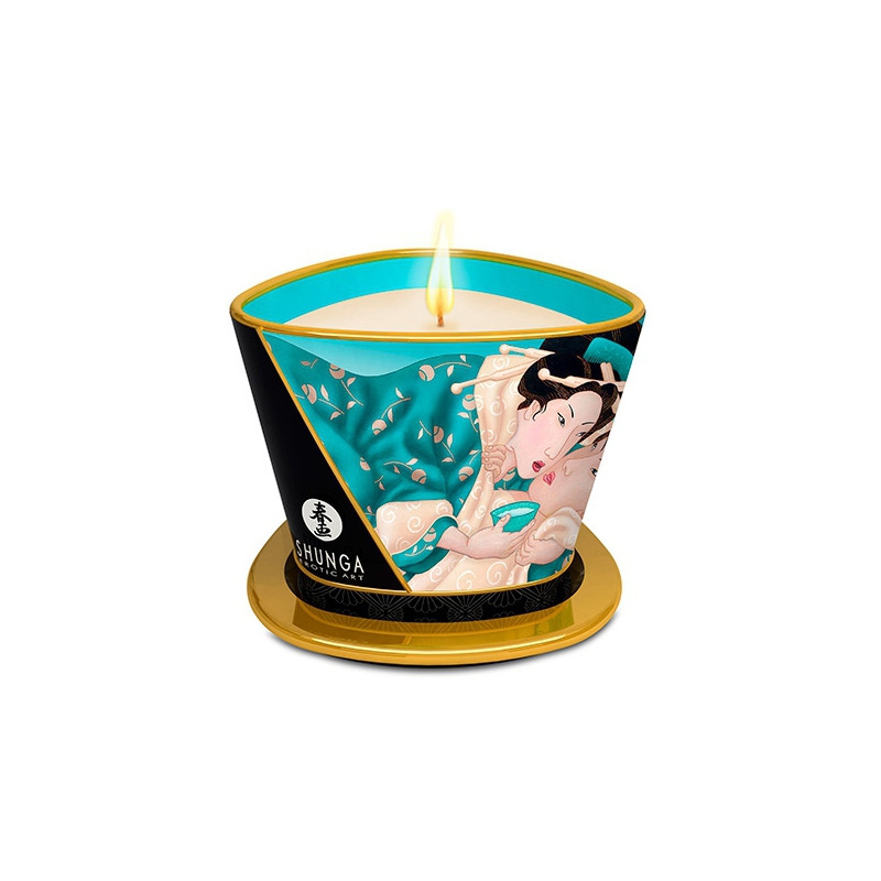  Bougie de massage Shunga ISLAND BLOSSOMS Fleurs des Iles
